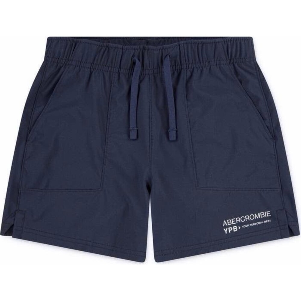 Abercrombie Kids YPB Motiontek Active Shorts Boys 11/12 Navy Athletic EUC